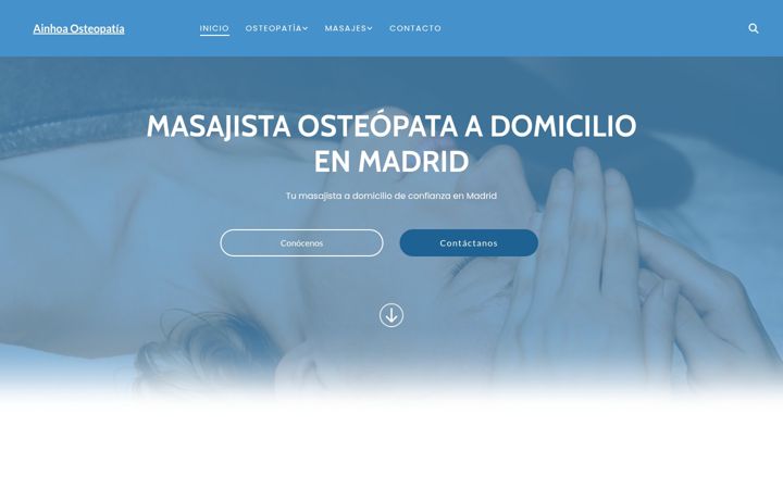 Screenshot of ainhoaosteopatia.com