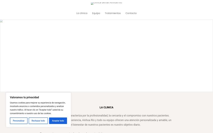 Screenshot of ainhoariodental.com