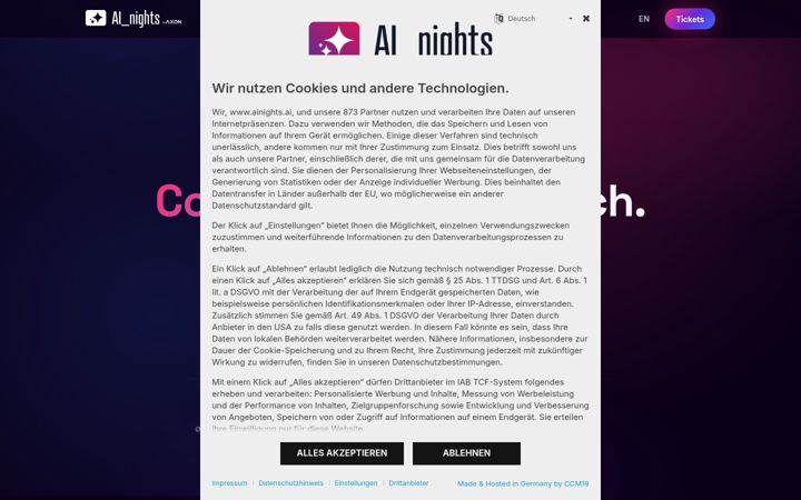 Screenshot of ainights.ai