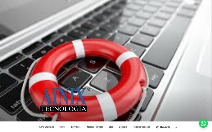 Screenshot of ainix.com.br