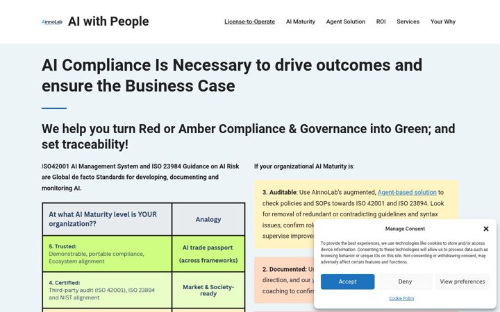 Screenshot of ainnolab.com