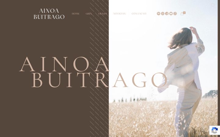 Screenshot of ainoabuitrago.com