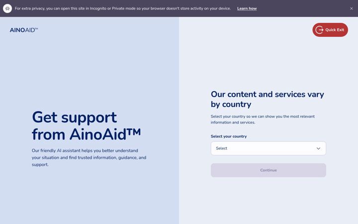 Captura de ecrã de ainoaid.fi