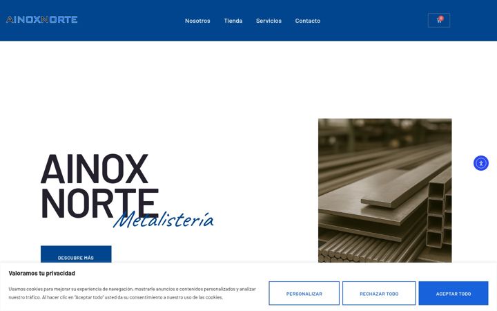 Screenshot of ainoxventas.com