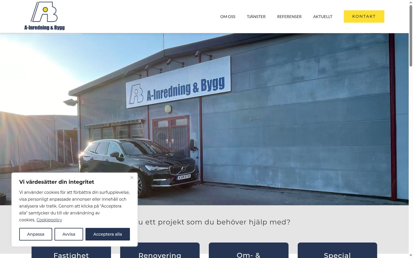 Sutikimo reklamjuostės, rodytos prieš bet kokią sąveiką, ekrano kopija