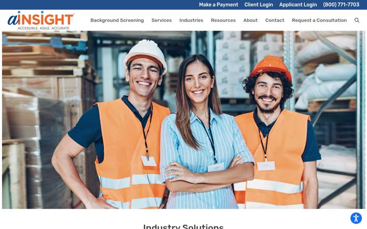 Skärmbild av ainsight.online