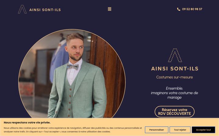 Screenshot of ainsisontils.fr