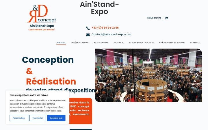 Ekrānuzņēmums no ainstand-expo.com