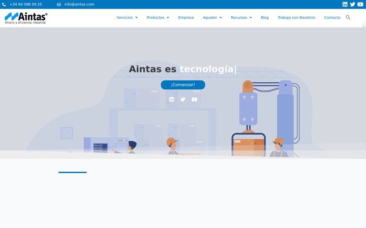 Screenshot of aintas.com