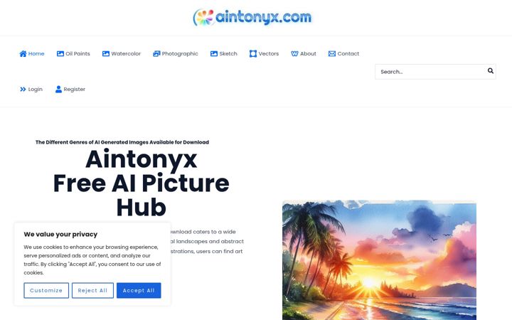 Ekrānuzņēmums no aintonyx.com