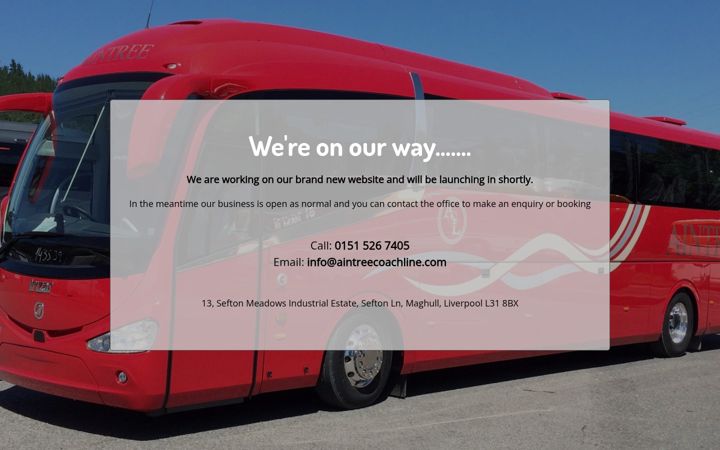 Screenshot of aintreecoachline.com