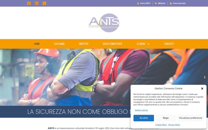 Snimka zaslona za aints.org