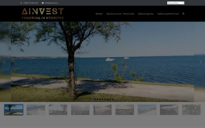 Screenshot of ainvest.si