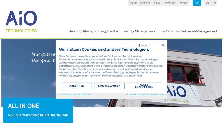 Screenshot of aio.lu