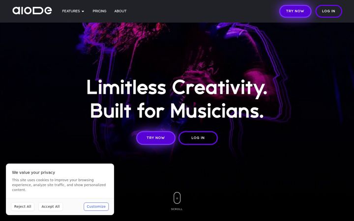 Screenshot of aiode.com