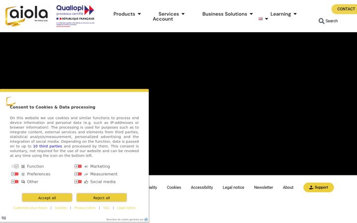 Screenshot of aiola.fr