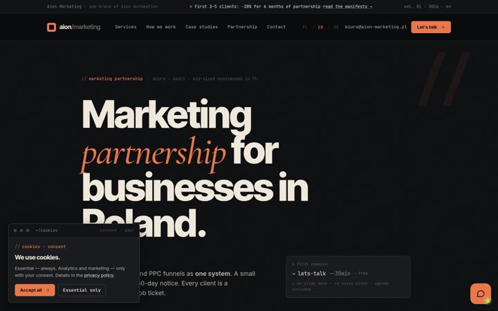 Screenshot of aion-marketing.pl