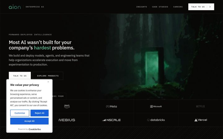 Screenshot of aion.xyz