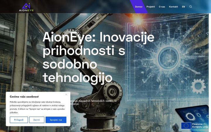 Screenshot of aioneye.com
