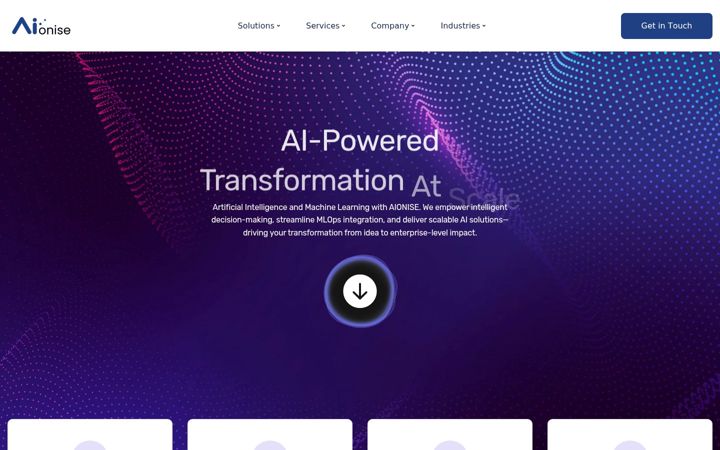 Screenshot of aionise.ai