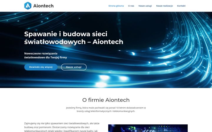 Screenshot of aiontech.pl