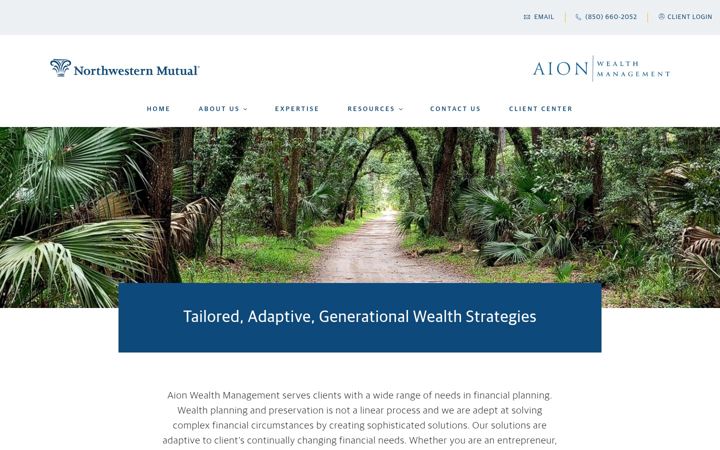 Screenshot of aionwm.com