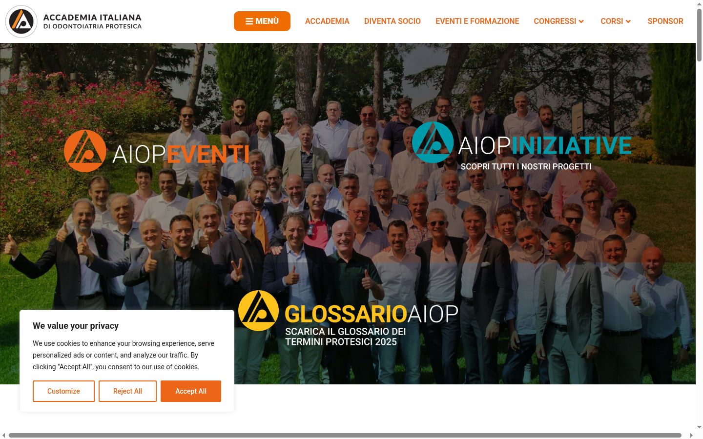 Screenshot tal-banner tal-kunsens muri qabel kwalunkwe interazzjoni
