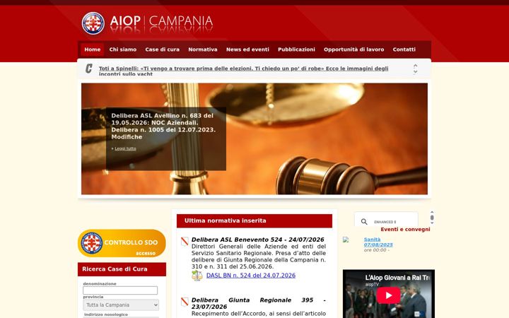 Screenshot of aiopcampania.it