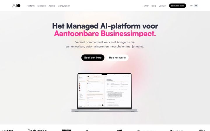 Skärmbild av aiopener.io