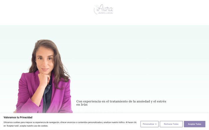 Screenshot of aioraarrillaga.com
