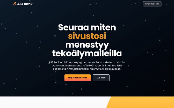 Screenshot of aiorank.com