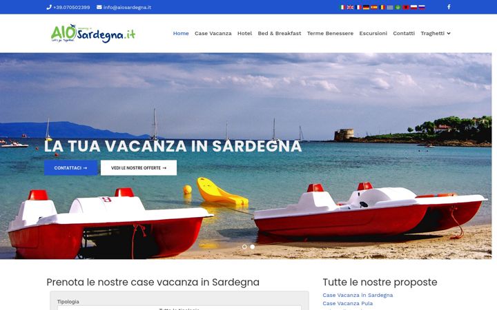 Screenshot of aiosardegna.it