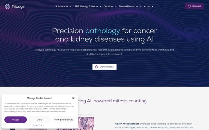 Screenshot of aiosyn.com