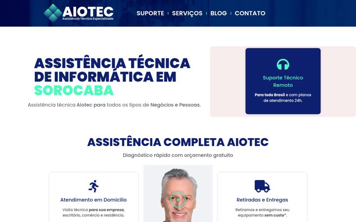 Screenshot of aiotec.com.br