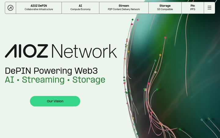 Screenshot of aioz.network