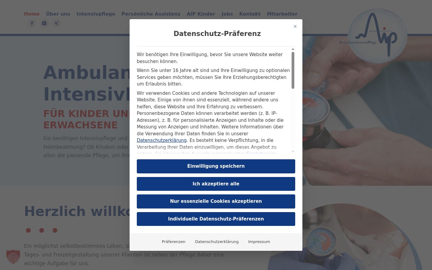 Zrzut ekranu banera zgody wyświetlanego przed jakąkolwiek interakcją