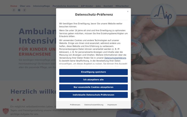 Zrzut ekranu aip-intensivpflege.de