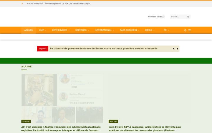 Screenshot of aip.ci