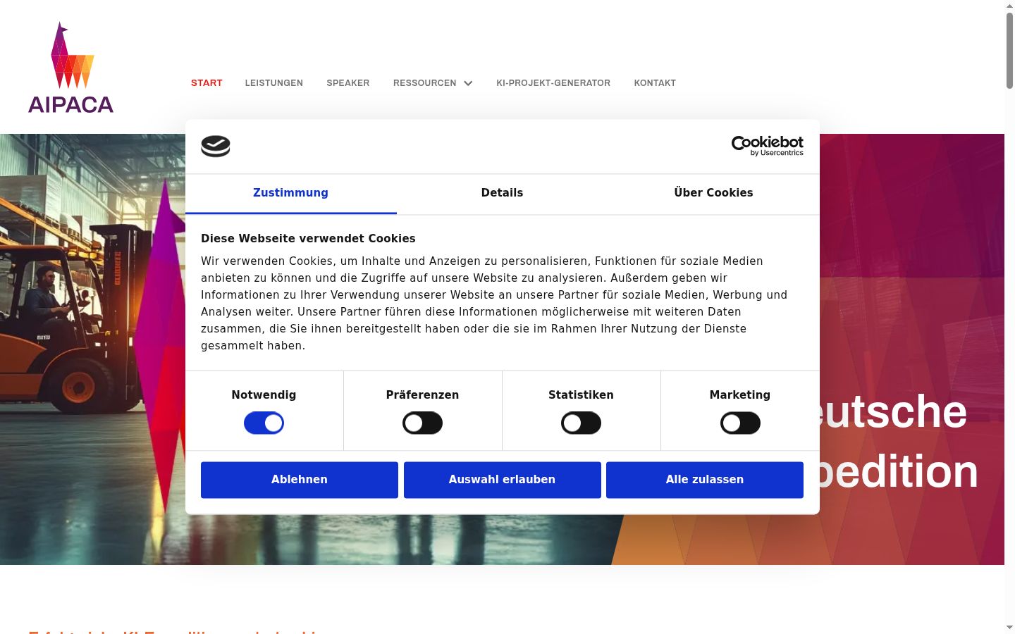 Sutikimo reklamjuostės, rodytos prieš bet kokią sąveiką, ekrano kopija