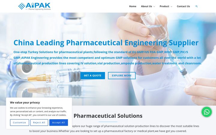 Screenshot of aipakengineering.com