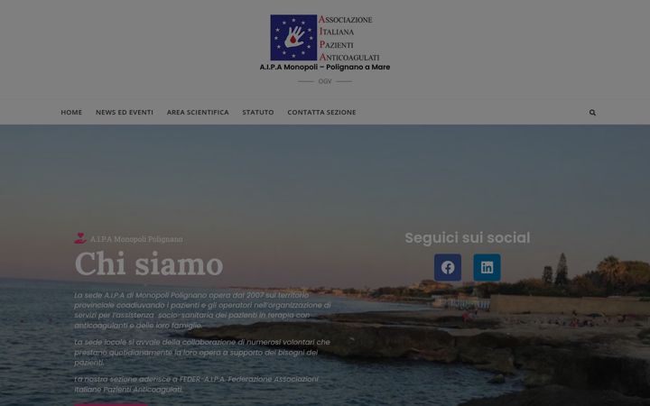 Screenshot of aipamonopolipolignano.it