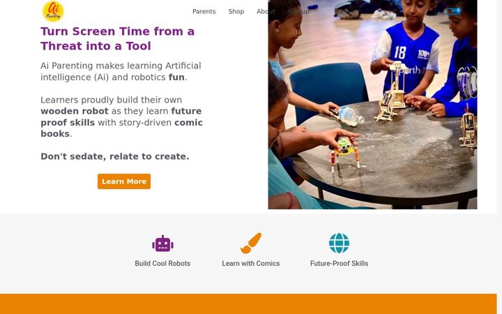 Screenshot of aiparenting.live
