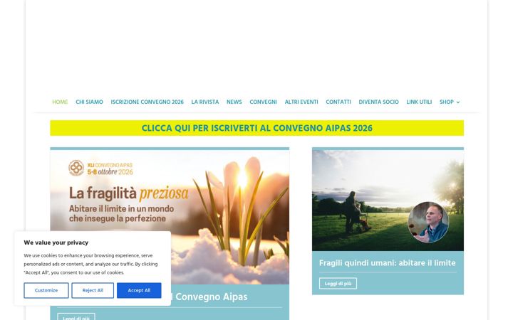 Screenshot of aipasalute.it