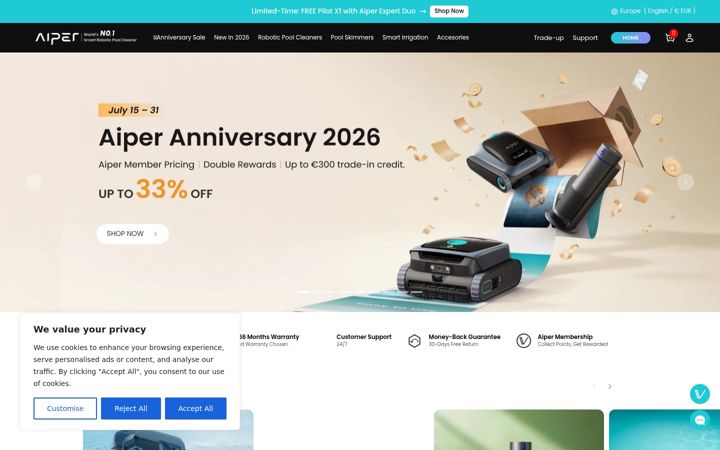 Zrzut ekranu aiper.store
