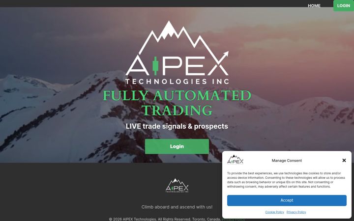 Screenshot of aipex.tech