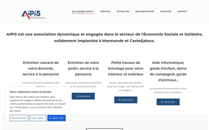 Screenshot ta' aipis.fr