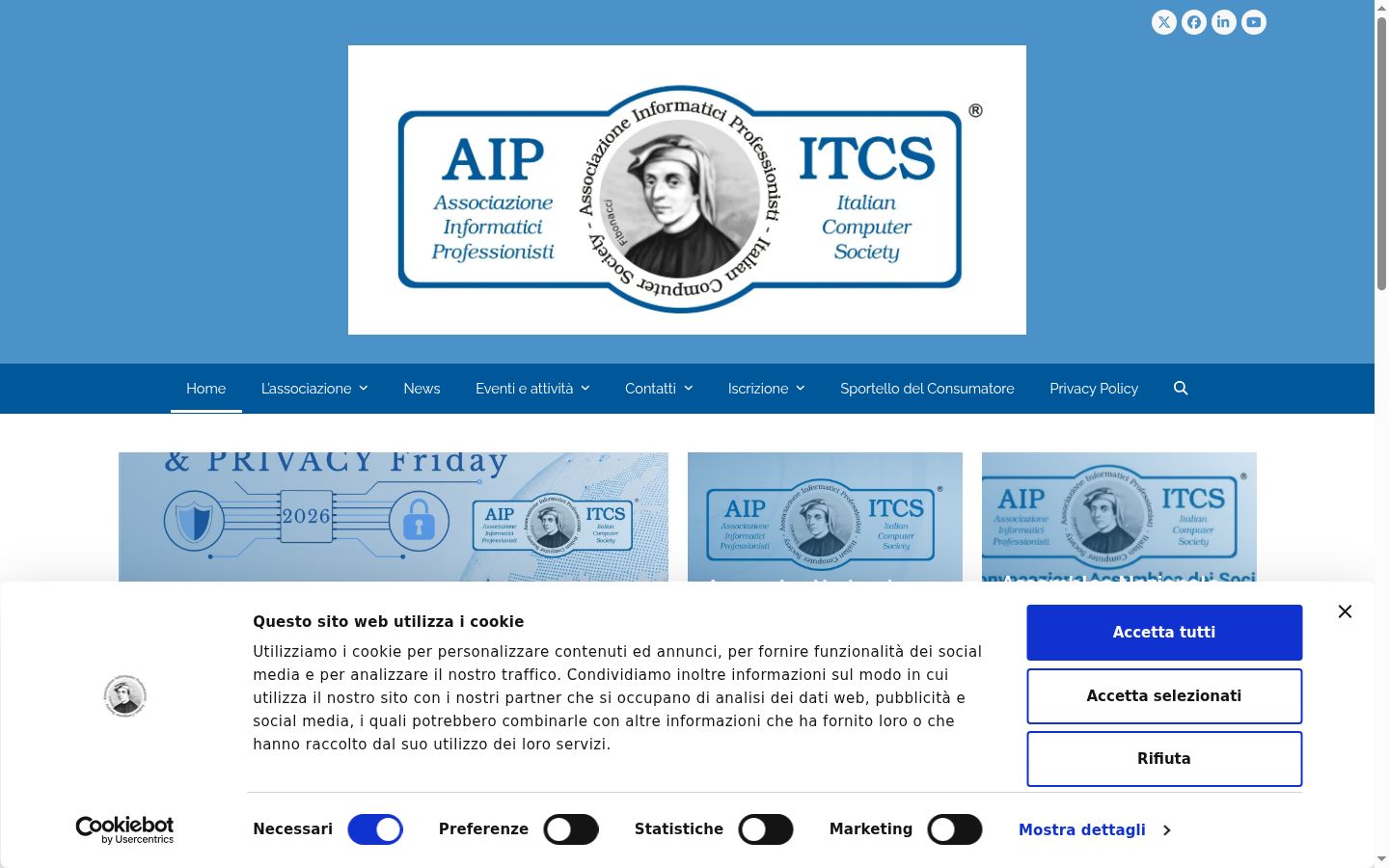 Screenshot tal-banner tal-kunsens muri qabel kwalunkwe interazzjoni