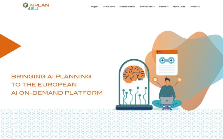 Screenshot of aiplan4eu-project.eu