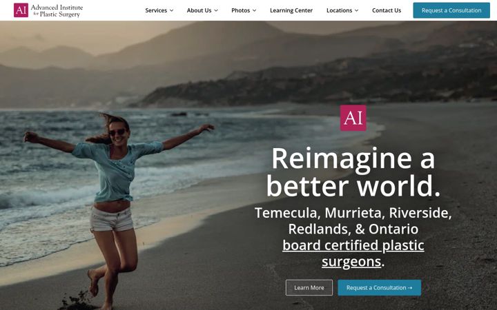 Screenshot of aiplasticsurgery.com