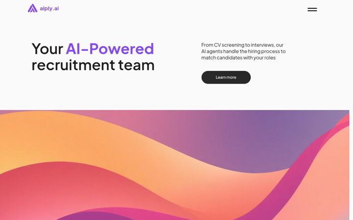 Screenshot of aiply.ai